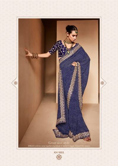 KHAZANA BY STAVAN EMBROIDERY SAREE WHOLESALER IN INDIA